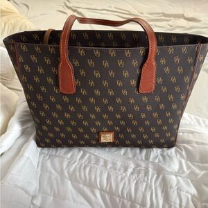 Dooney & Bourke Brown and Tan Satchel